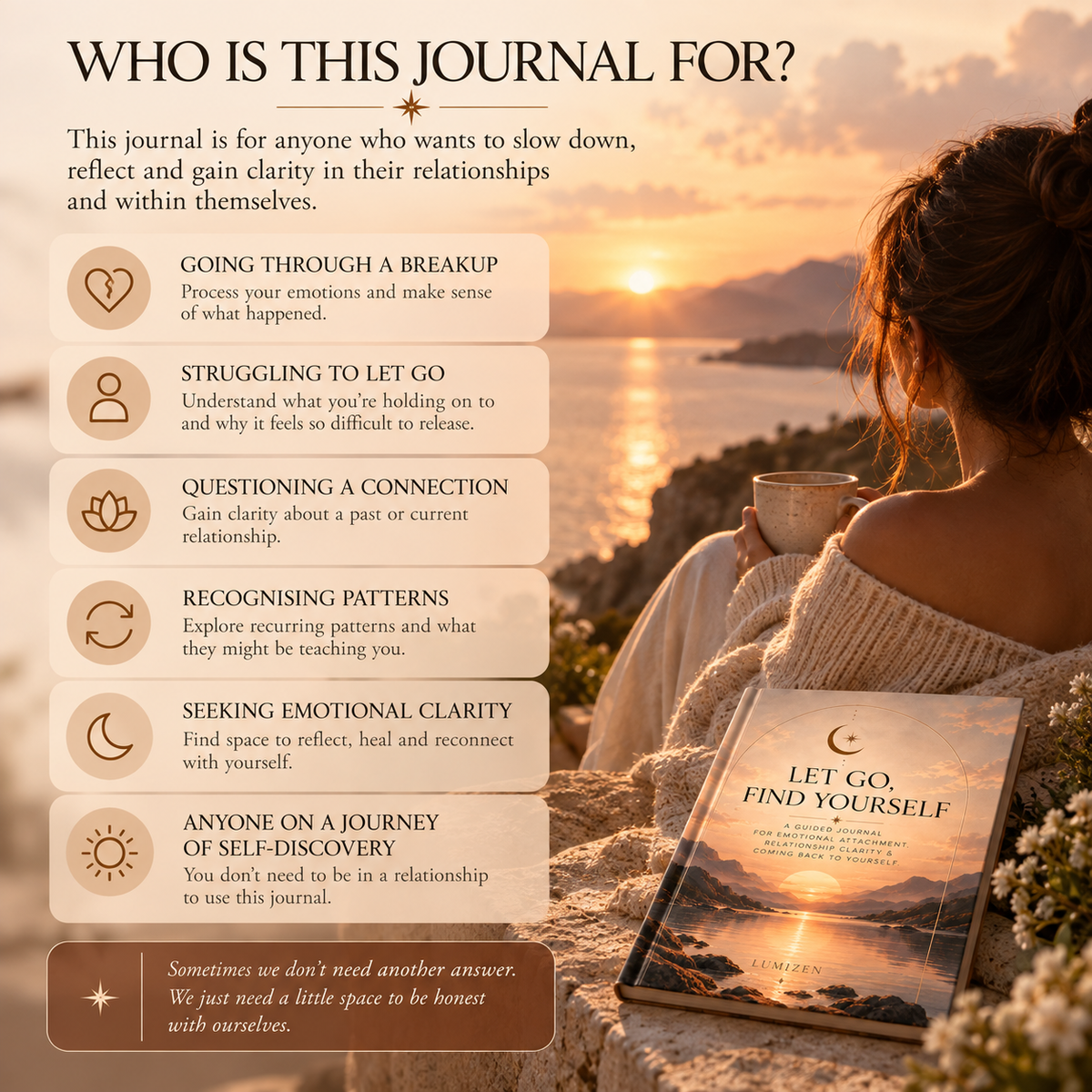 Let Go, Find Yourself — Guided Relationship Journal